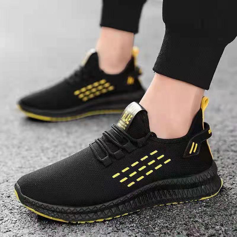 A Dropshipping Men&amp;amp;amp;#039;s Sneakers, Lace-up Comfortable Lightweight Running Shoes Soft Sole Korean Style Trendy Wholesale Single Shoes