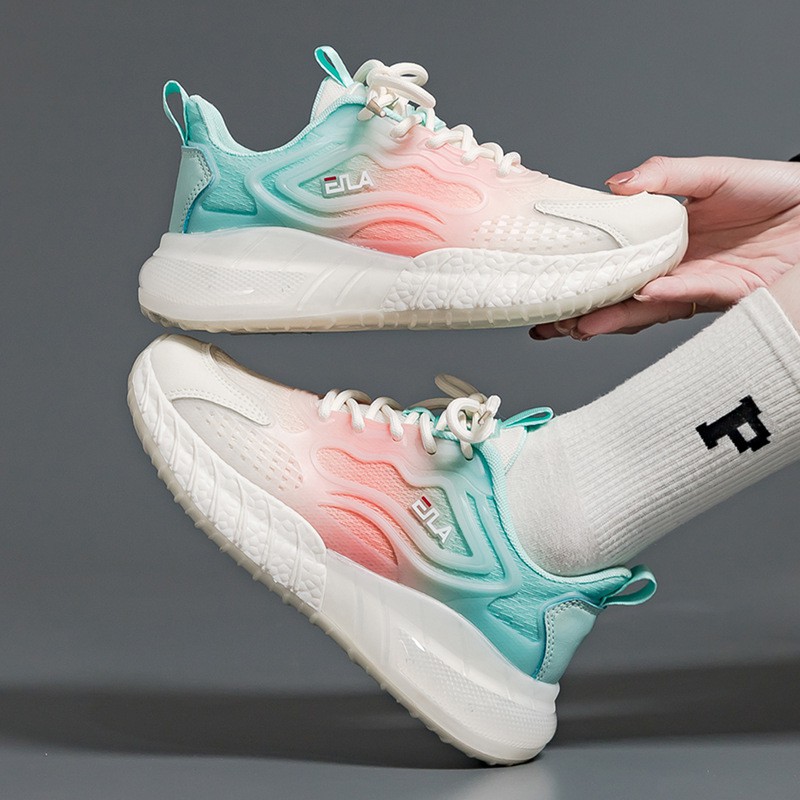 Mesh Breathable Sports Shoes Summer Color Matching All-match Thick-soled Outdoor Casual Shoes