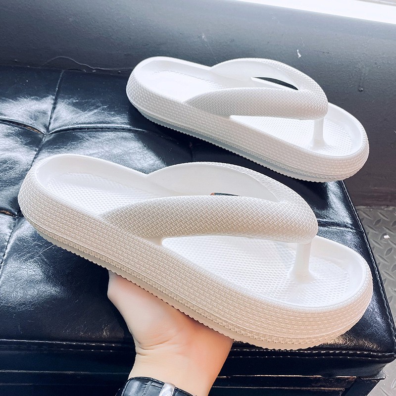 Couple Slippers Wholesale 2023 Summer New Fashion Home Thick-soled Stepping Shit Sandals Cross-border Casual Beach Shoes