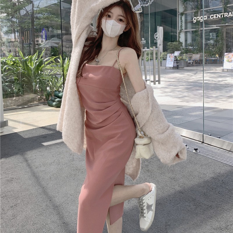 Pure Lust Pink Suspender Dress