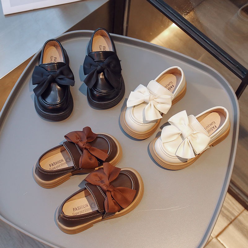 New Spring And Summer Girls' Princess Shoes Flat Bottom Foreign Style Small Leather Shoes All-match Children's Single Shoes Soft
