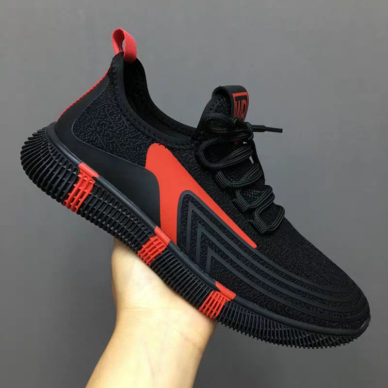Men's Shoes Summer Flying Weaving Casual Shoes Trend Breathable Sports Shoes