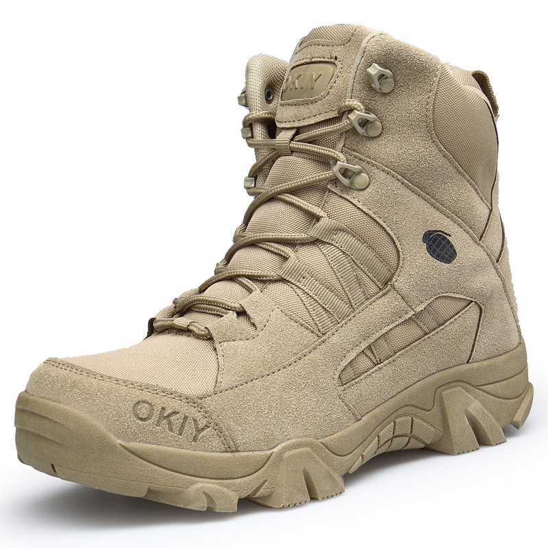 Training Boots Large Size Military Boots Men's Outdoor Special Forces Combat Boots High Top Field Boots